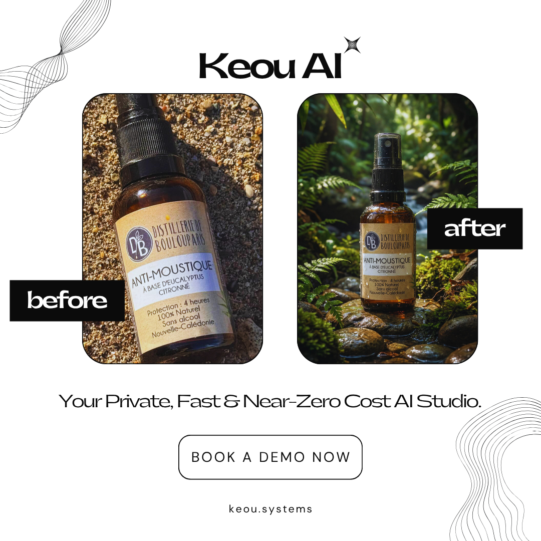 Before and after — cosmetics product