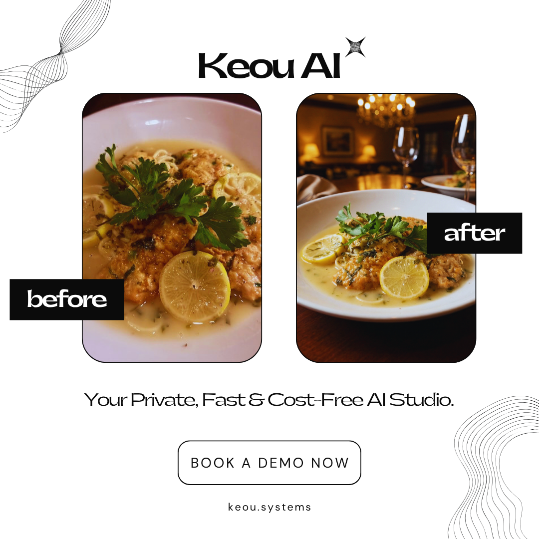 Before and after — food photography