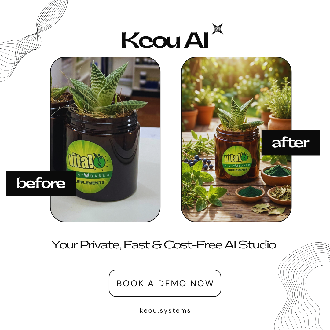 Before and after — organic product